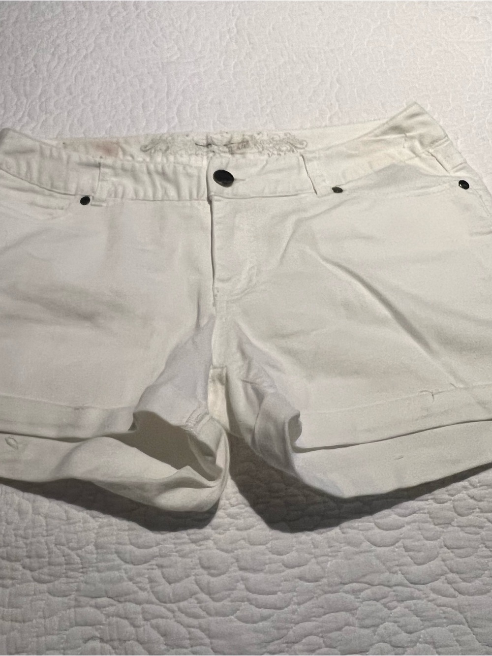Express White Women's Casual Cotton Shorts